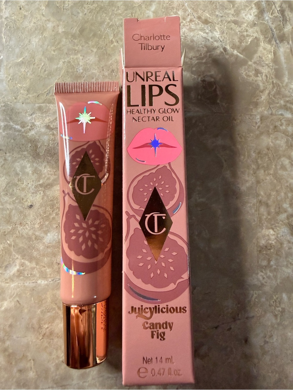 💋3-$36💋Charlotte Tilbury Unreal Lips Nectar Oil - Juicy Fig Pink